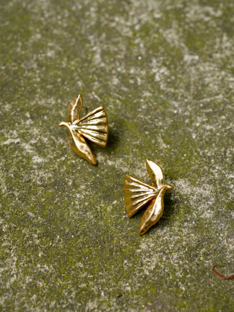 Golden Bird Earrings