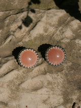 Peach Stone Earrings