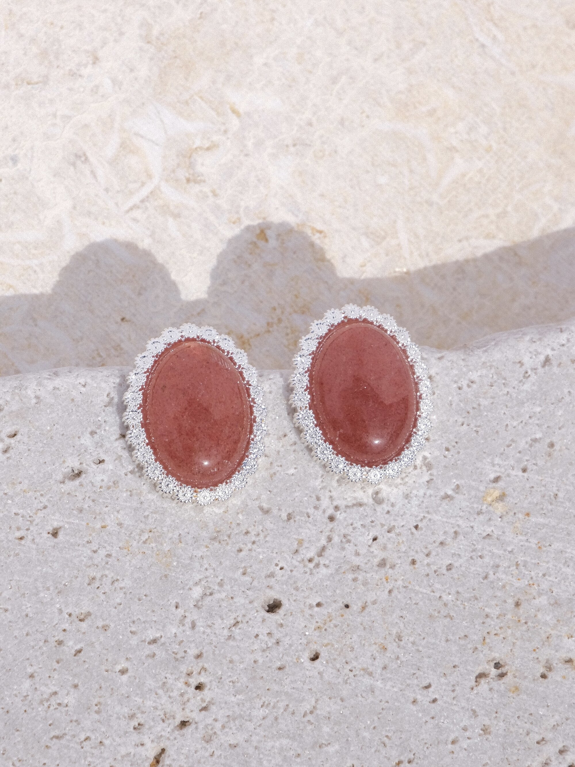 Strawberry Crystal Earrings