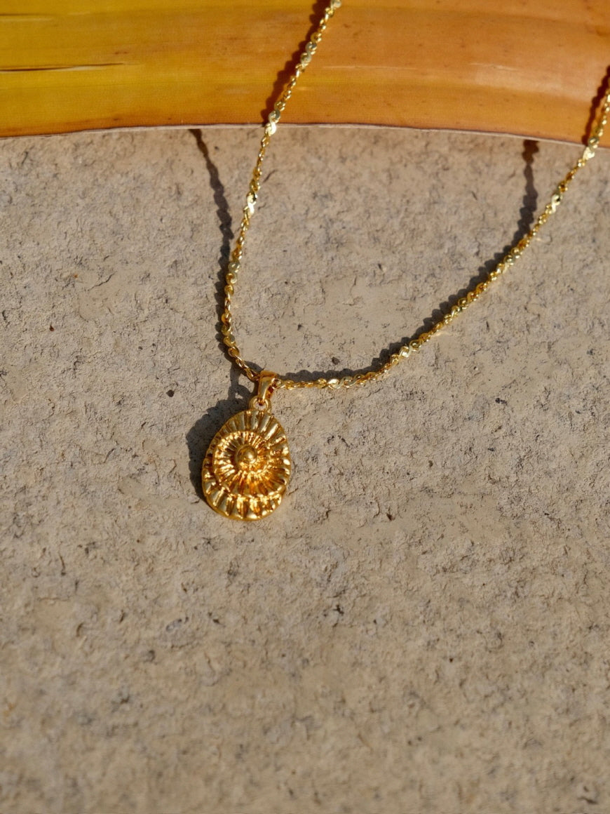 Golden Fossil Necklace