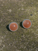 Peach Stone Earrings