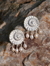 Pearl Fossil Earrings
