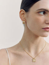 Gold Lace Earrings