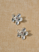 Silver Wildflower Earrings
