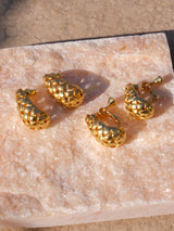 Hammered Drop Earrings