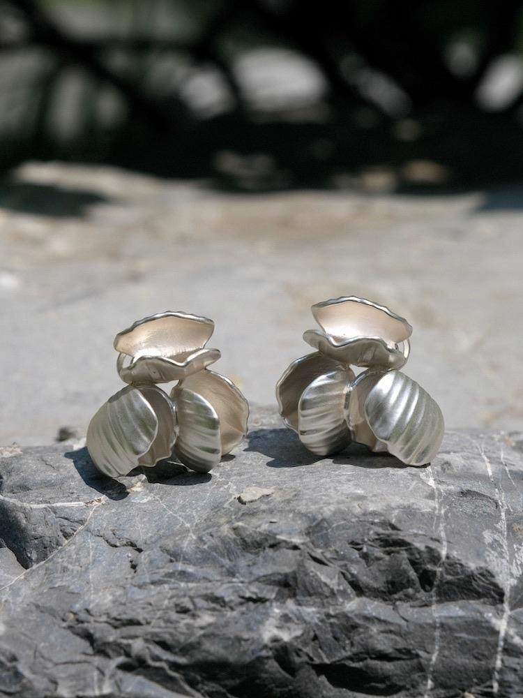 Crystal Seashells Earrings