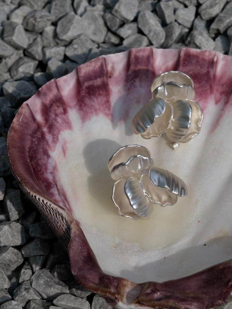 Crystal Seashells Earrings