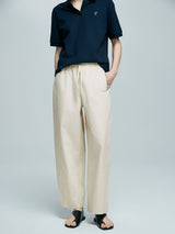 Soft Pleated Pants-Beige