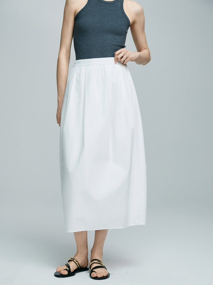 Versatile White Skirt