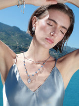 Blue Medallion Necklace