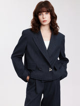 Striped Tailored Blazer