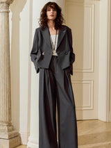 Charcoal Cropped Blazer