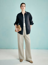 Linen Pleated Pants