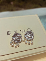 Pearl Fossil Earrings