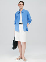 Relaxed Shirt-Cobalt Blue