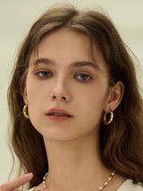 Molten Gold Earrings