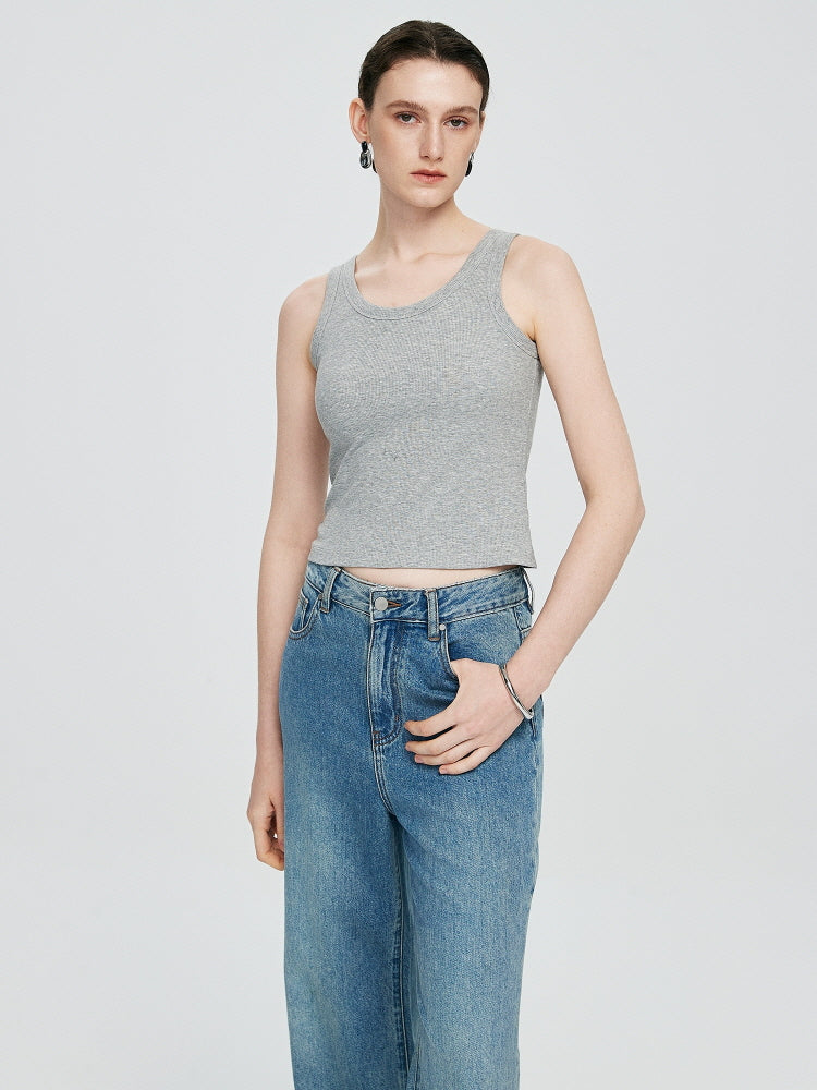 Gray Slim Tank