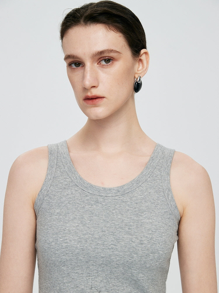 Gray Slim Tank