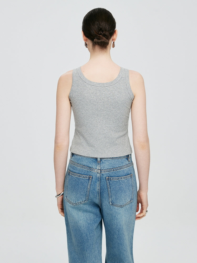 Gray Slim Tank