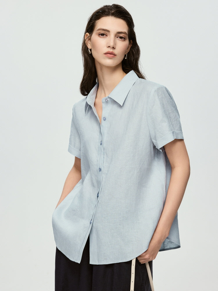 Soft Natural Shirt- Icy Blue