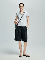 Button Polo-Light Gray