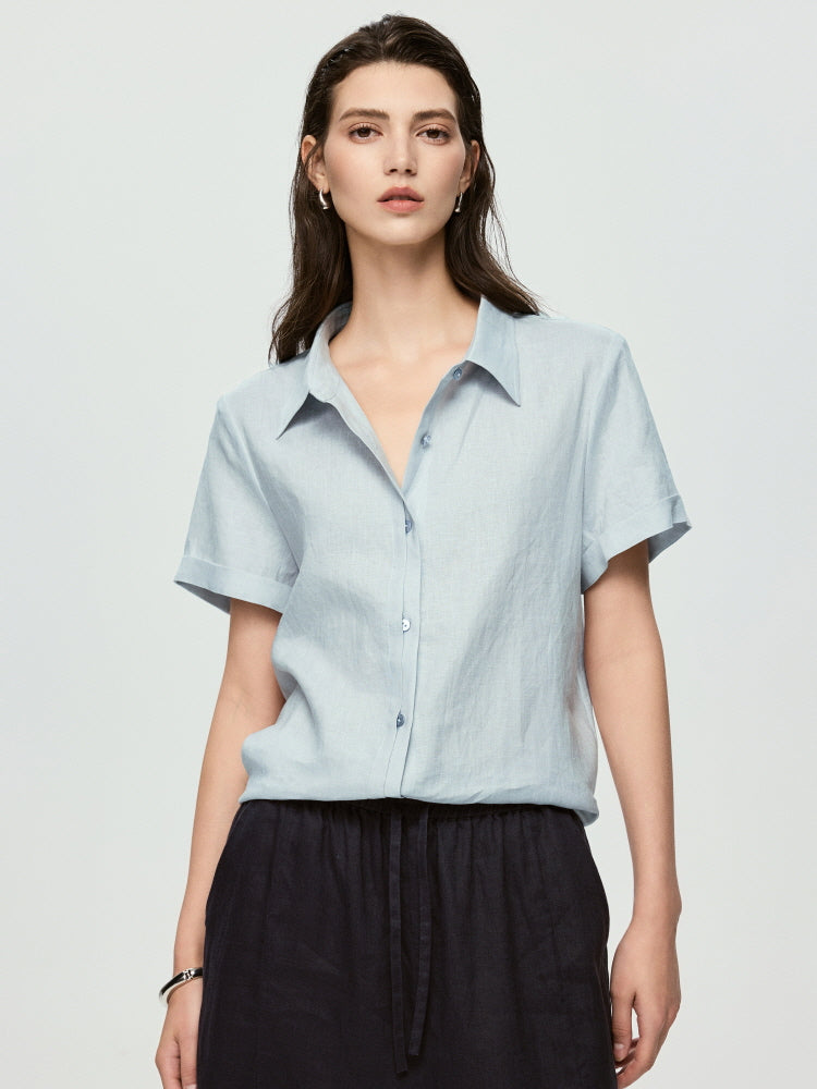 Soft Natural Shirt- Icy Blue