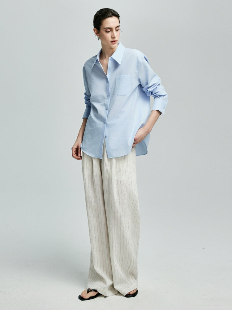 Relaxed Shirt-Sky Blue