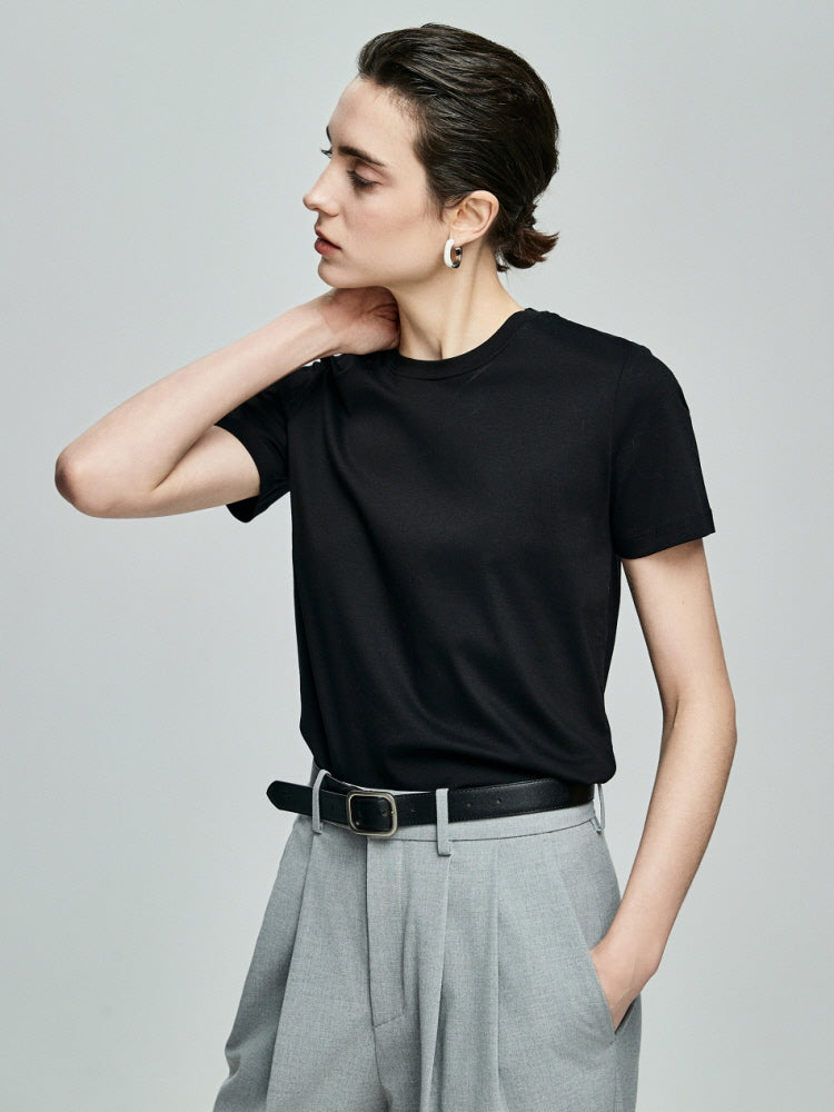 Clean Cotton Tee-Black