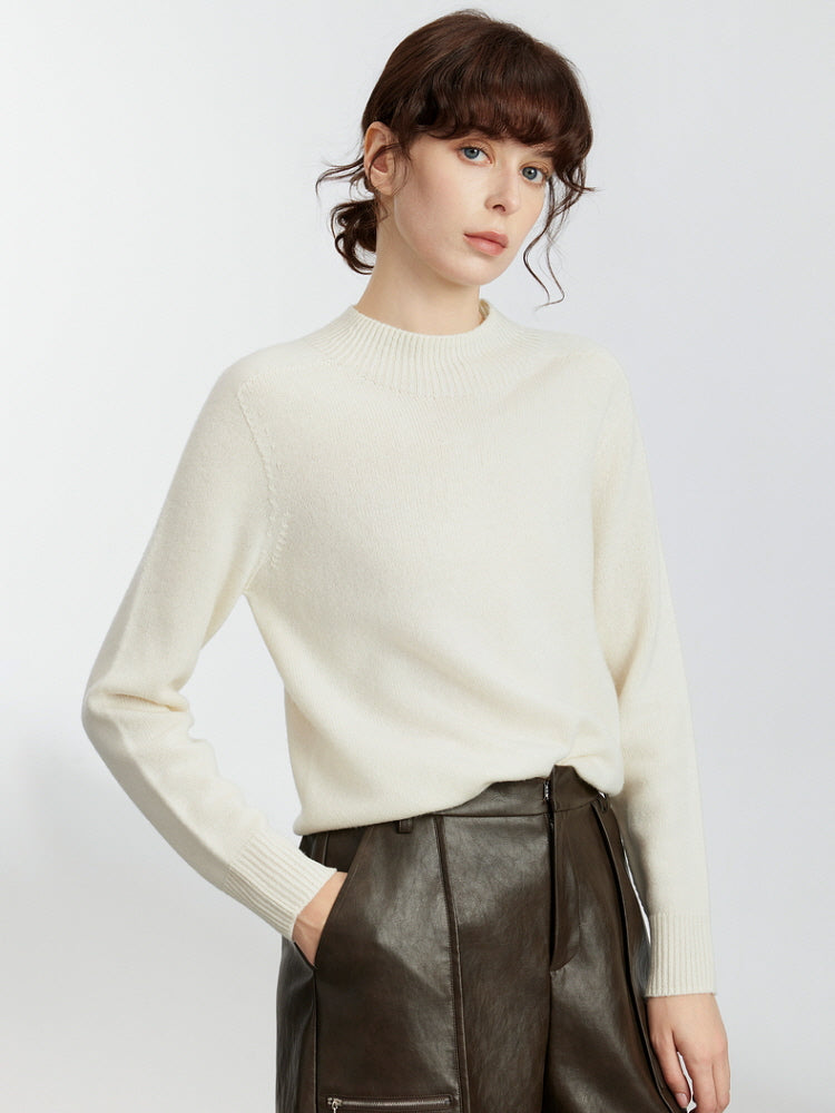 Beige Minimal Knit