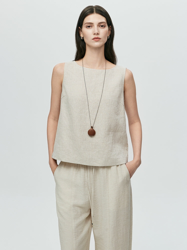 Clean Edge Top-Beige