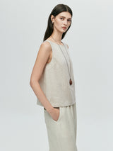 Clean Edge Top-Beige