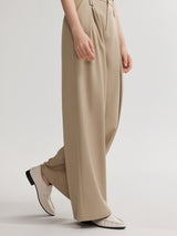 Beige Wide Pants