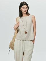 Clean Edge Top-Beige