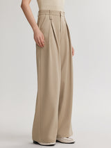 Beige Wide Pants