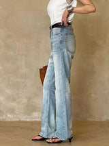 Light Wash Straight Jeans