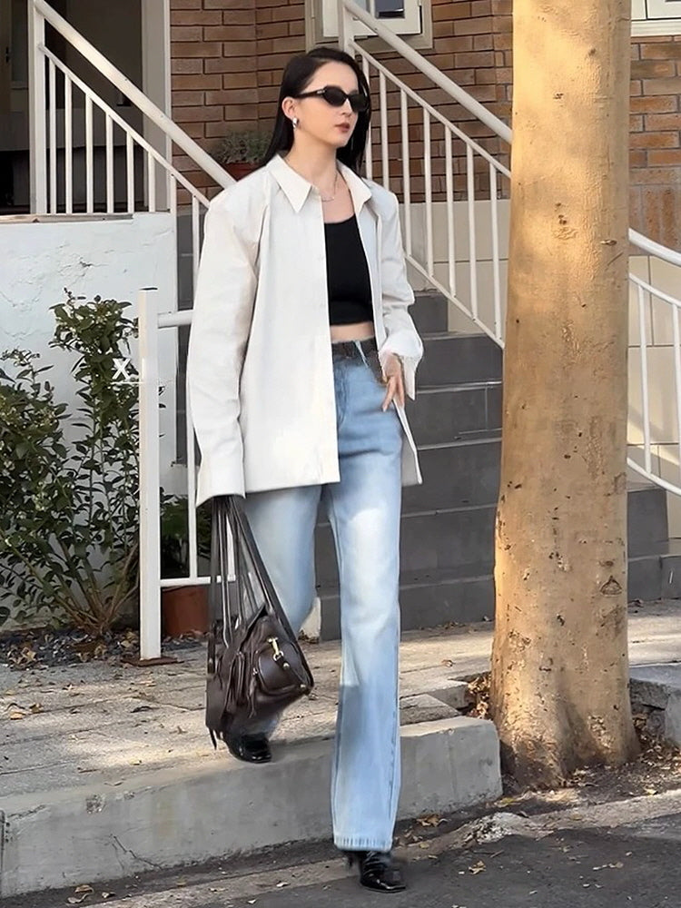 Light Blue Loose Jeans