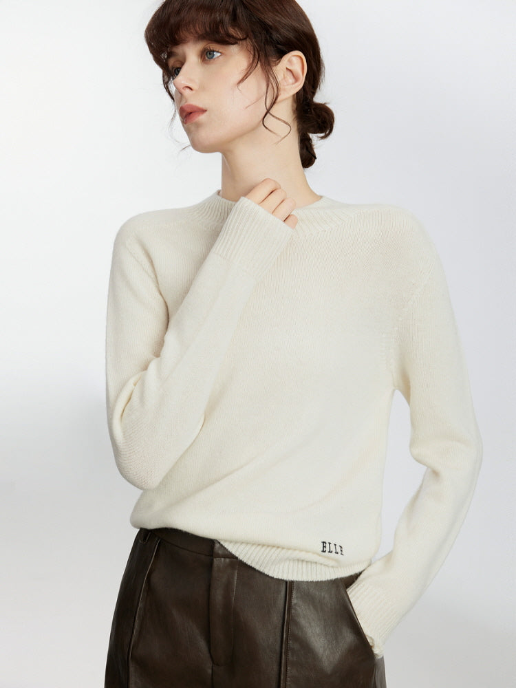 Beige Minimal Knit