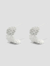 Silver Lace Earrings
