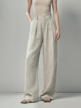 Linen Pleated Pants