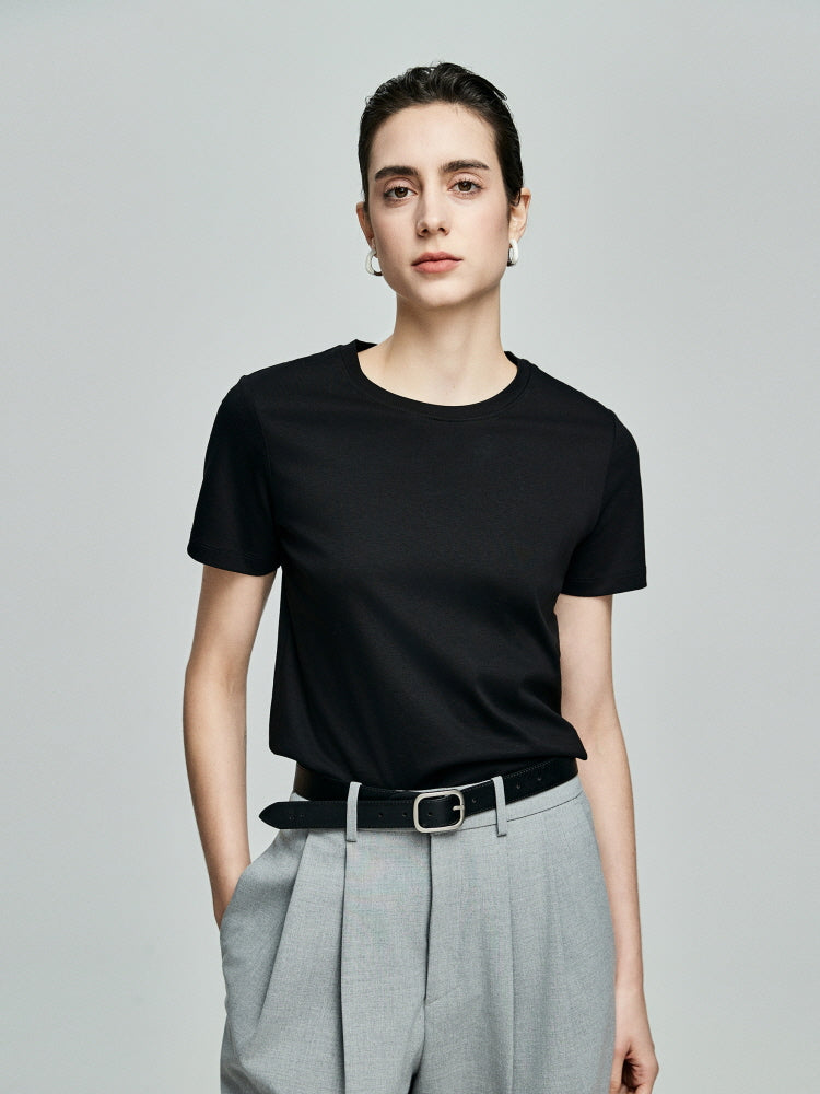 Clean Cotton Tee-Black