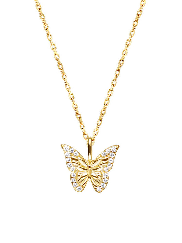 Gold Butterfly Necklace