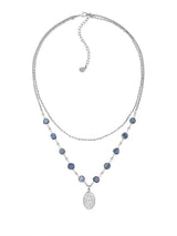 Blue Medallion Necklace