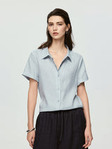 Soft Natural Shirt- Icy Blue