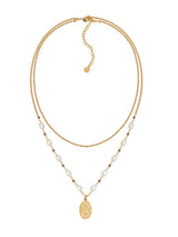 Pearl Medallion Necklace