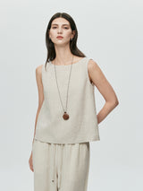 Clean Edge Top-Beige